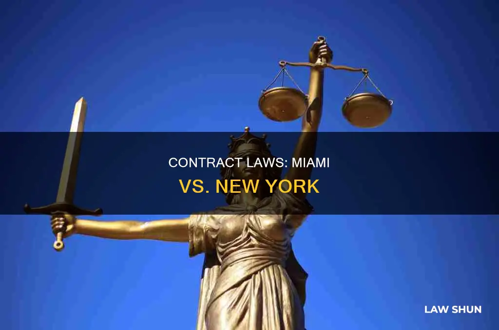 can miami law apply to a contract in new york