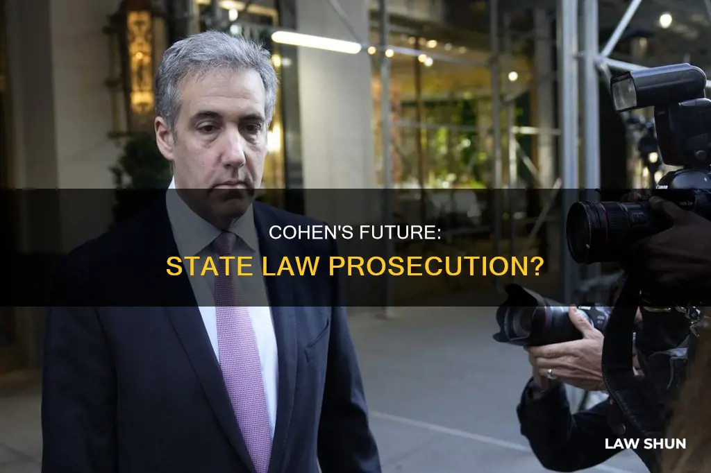 can michael cohen be prosecuted under state law