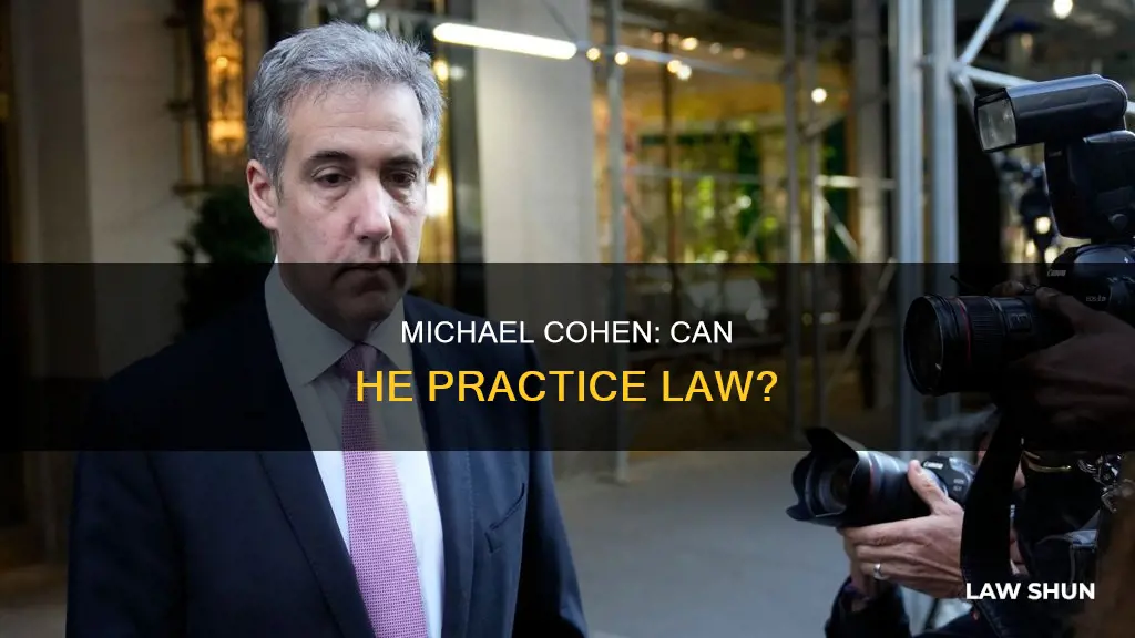 can michael cohen practice law