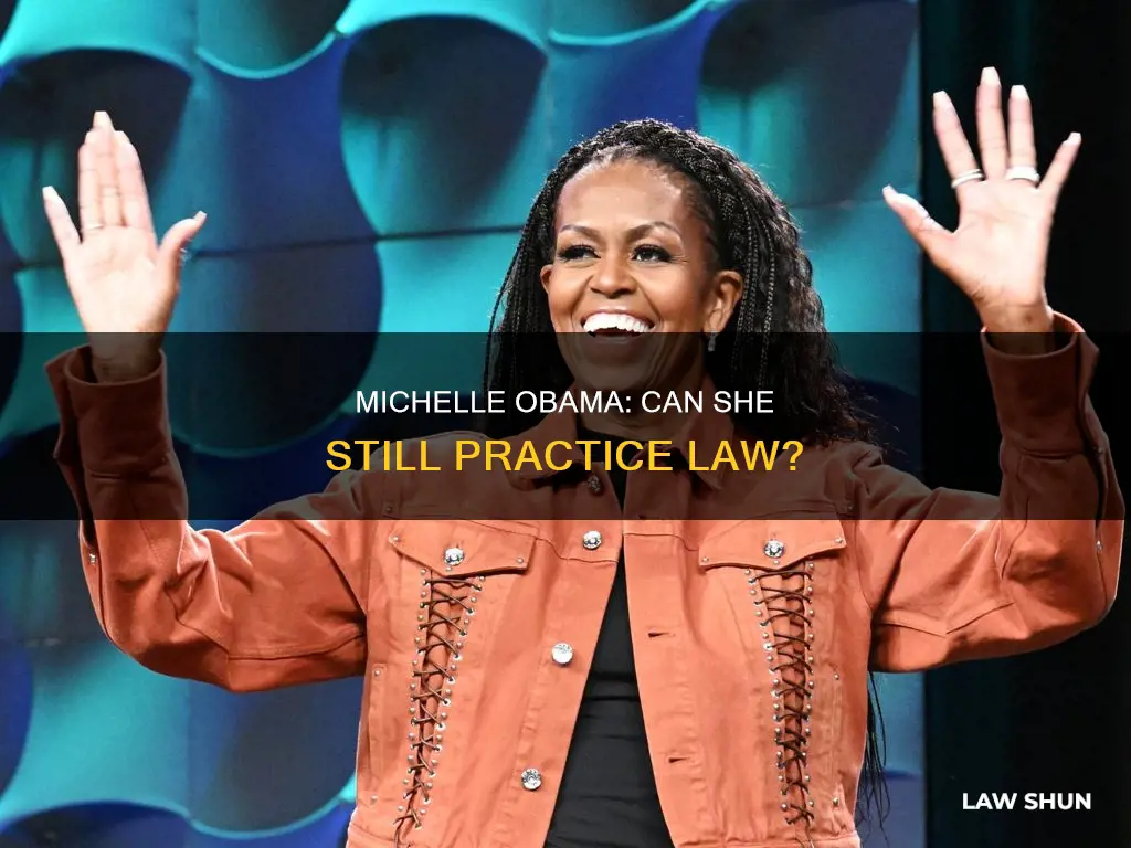 can michele obama still practice law