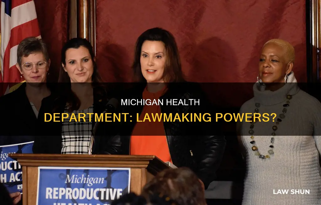 can michigan department of health make laws