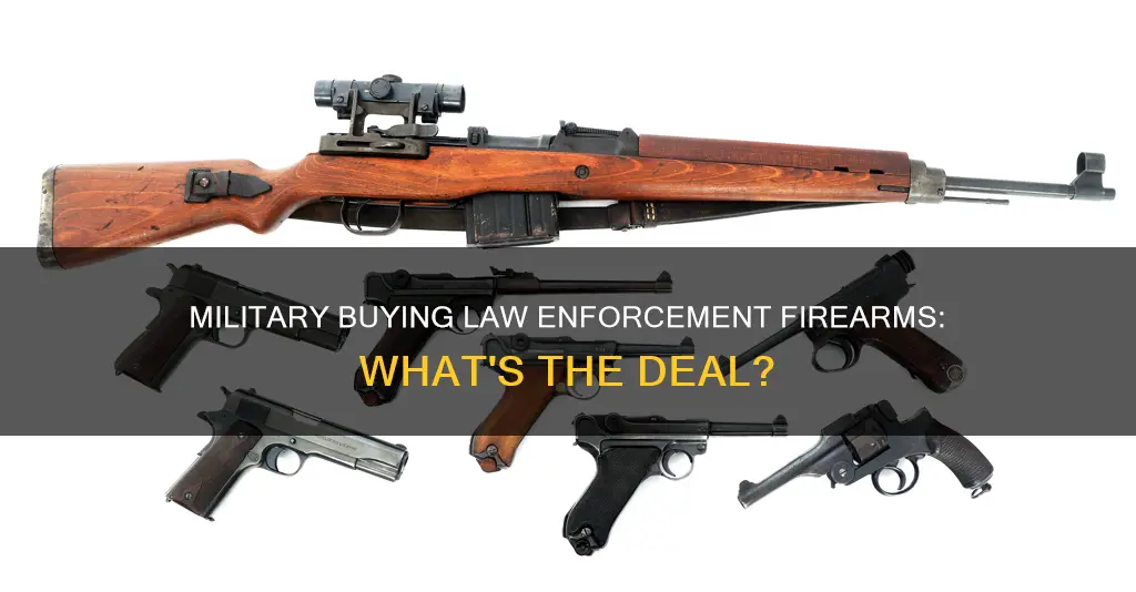 can military purchase law enforcement firearms