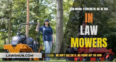 Synthetic Oil for Lawnmowers: Is Mobil 1 Suitable?