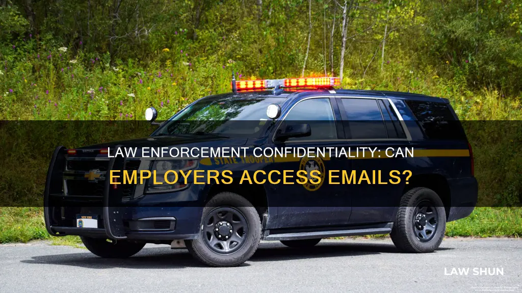 can municipal employer search confidential law enforcement emails in nys