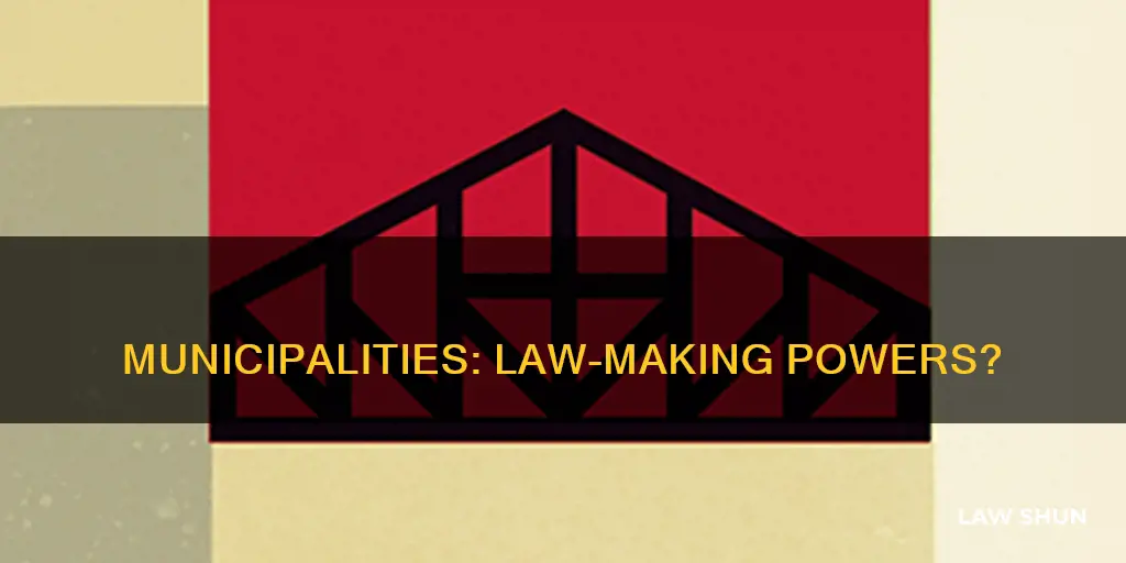 can municipalities make laws
