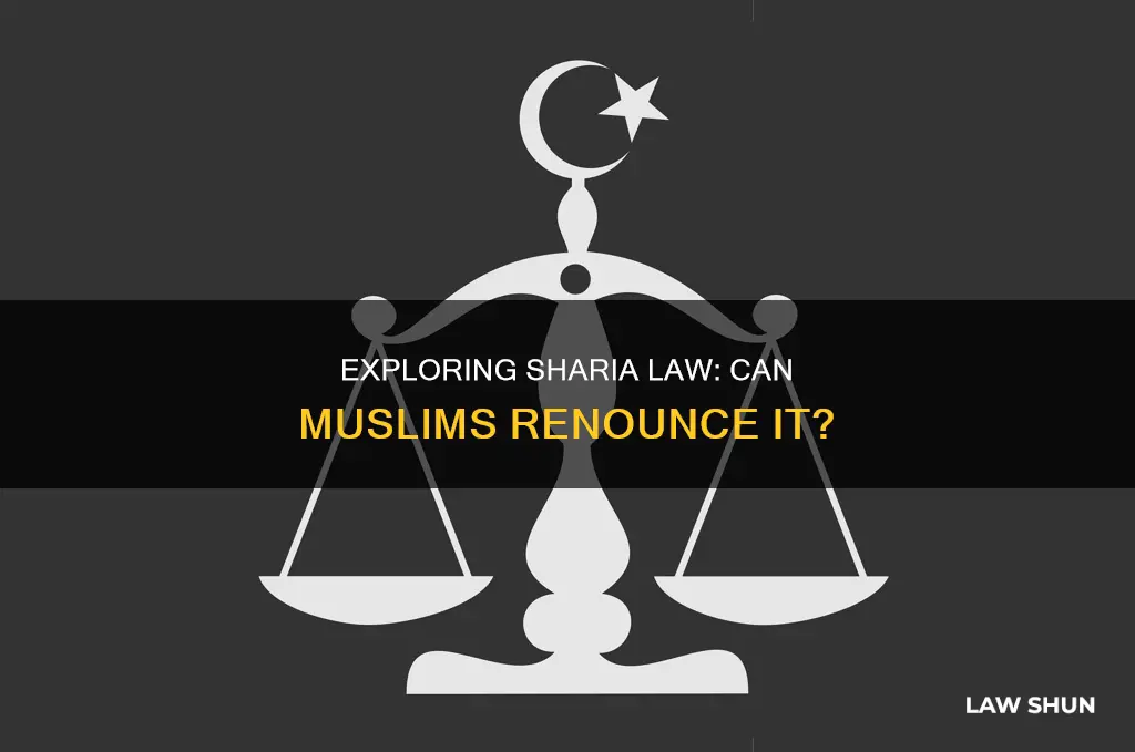 can muslims renounce shiriah law