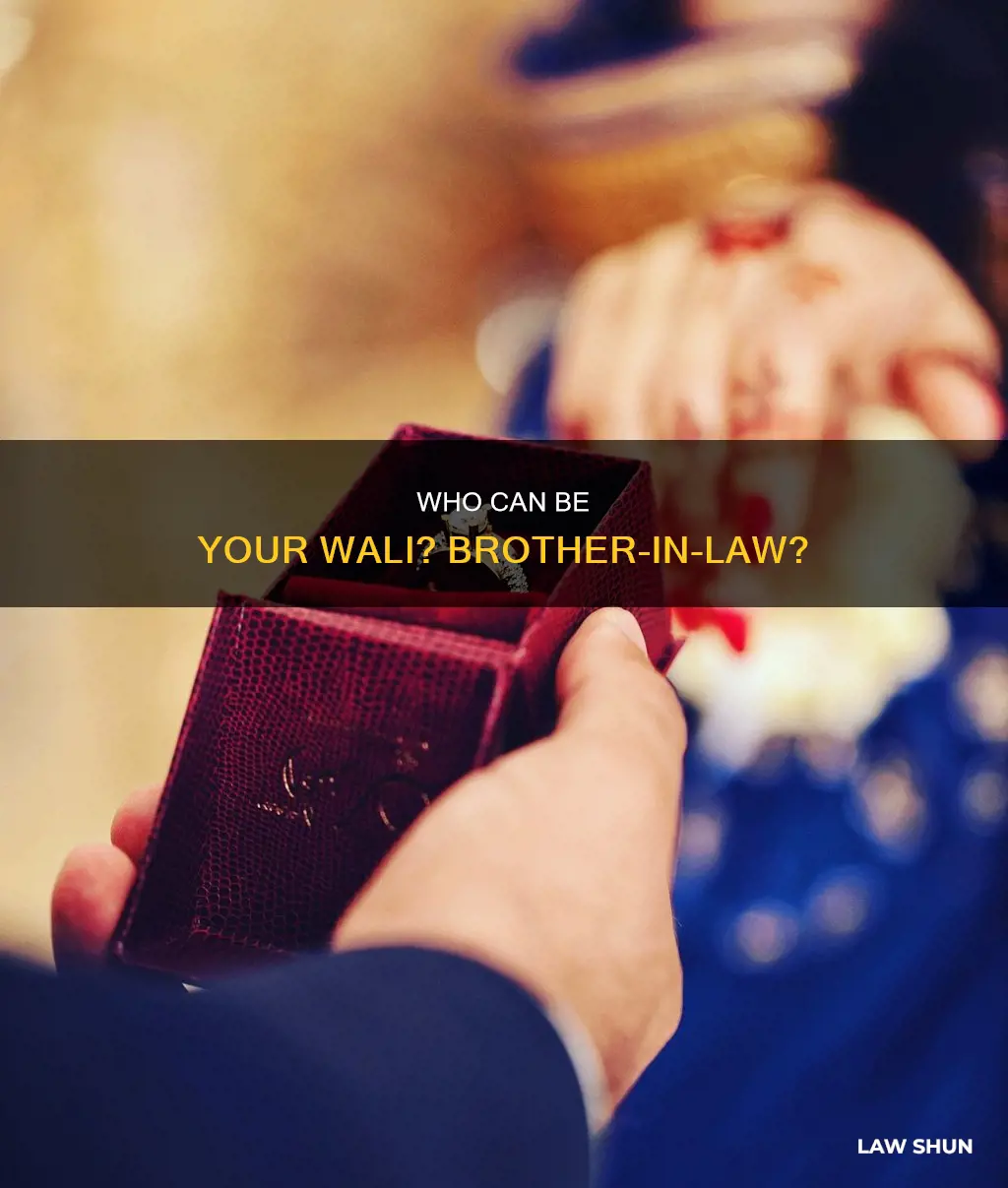 can my brother in law be my wali