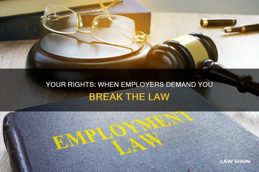 can my employer force me to break the law