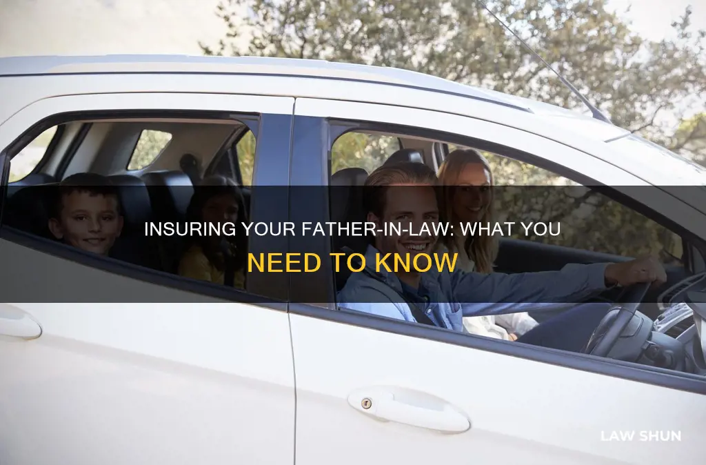 can my father in law drive on my insurance