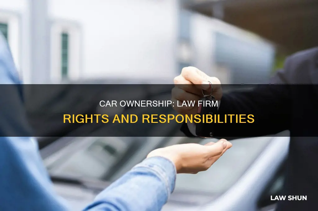 can my law firm own my car