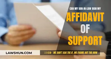 Who Can Sign Affidavit of Support?