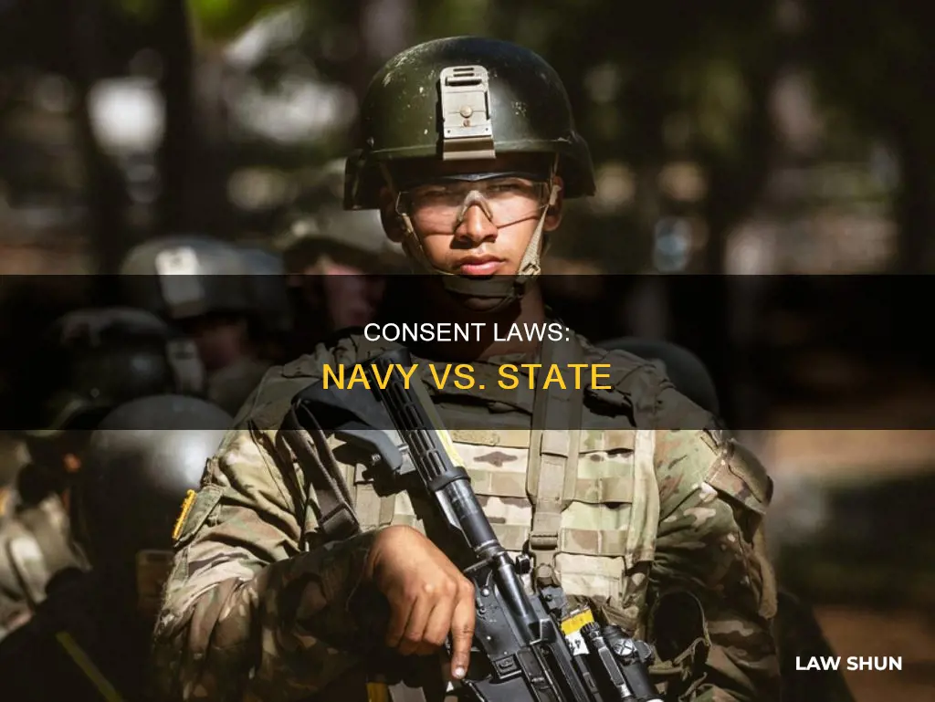 can navy age of consent take precedence oversate law