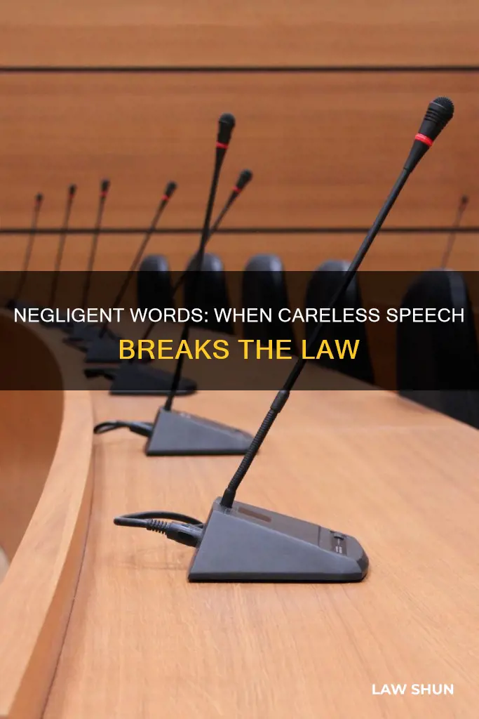 can negligence words be against the law