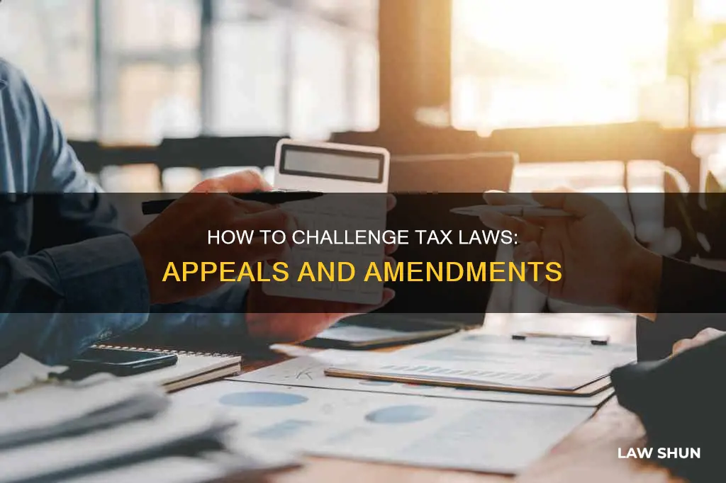 can new tax laws be appealed or amended