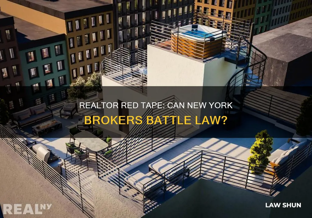 can new york realtor make legal representation against the law