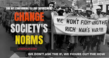 How Non-Conformity to Law Enforcement Influences Societal Norms