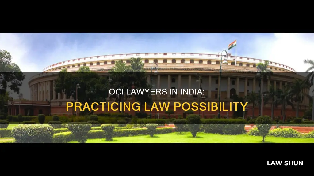 can oci practice law in india