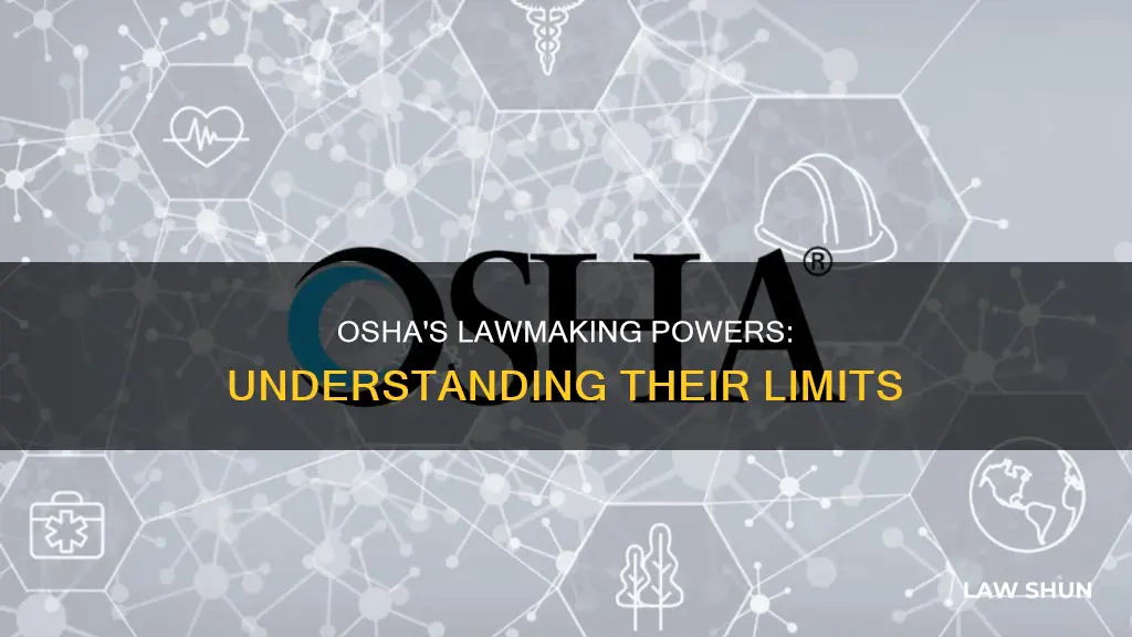 can osha create laws