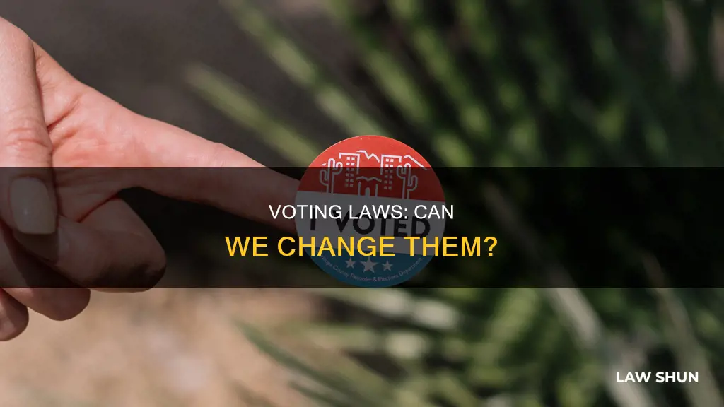 can our voting laws be changed so that