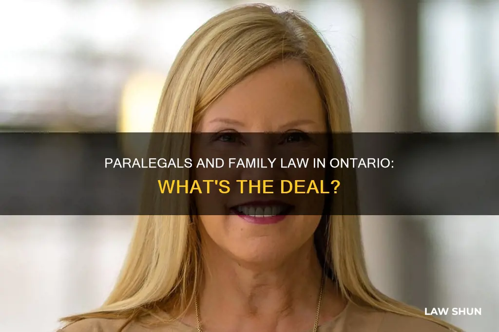 can paralegals do family law in ontario
