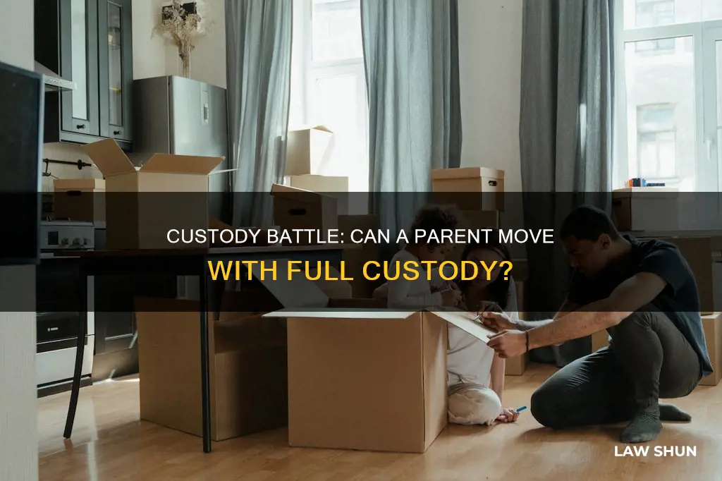 can parent that has full custody move nc law