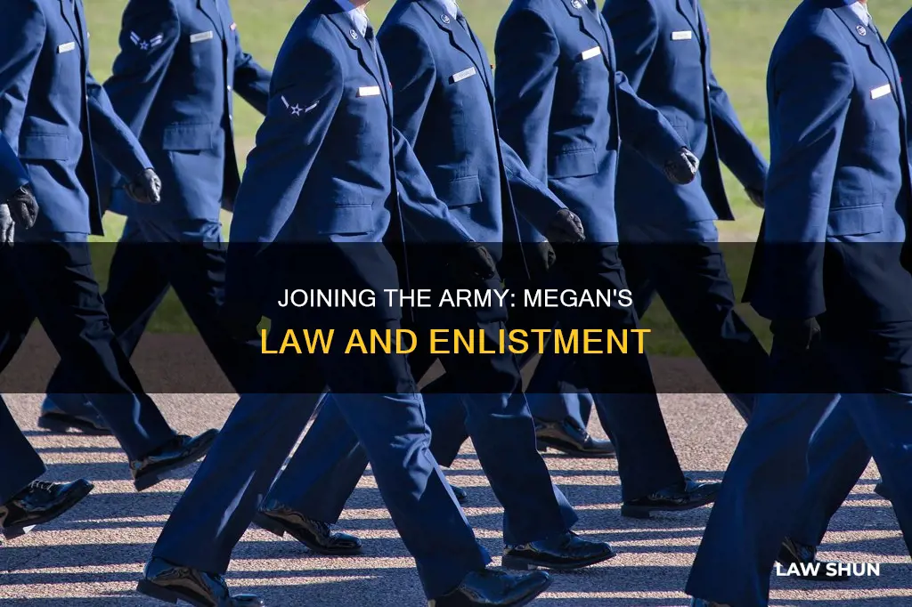 can people on megans law join the army