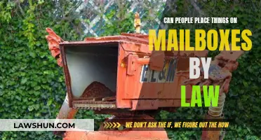 The Legality of Placing Items on Mailboxes