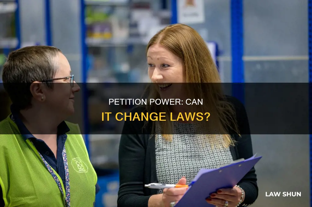 can petition change a law