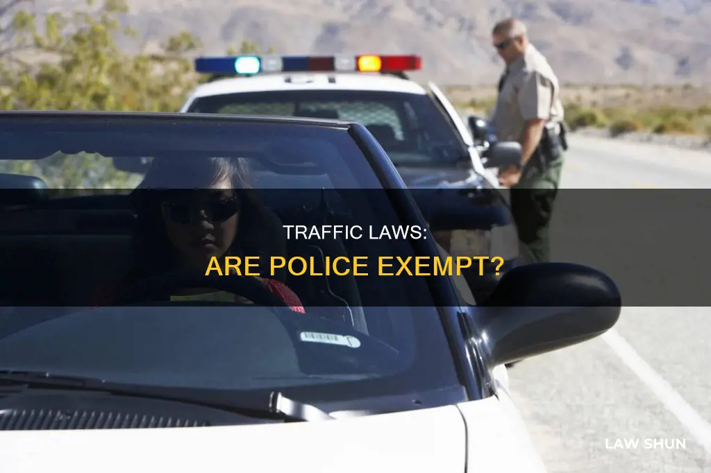 can police disobey traffic laws