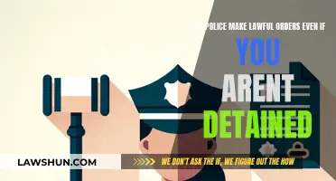 Police Powers: Lawful Orders Without Detention
