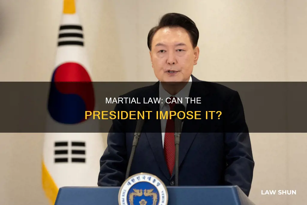 can president impose marital law