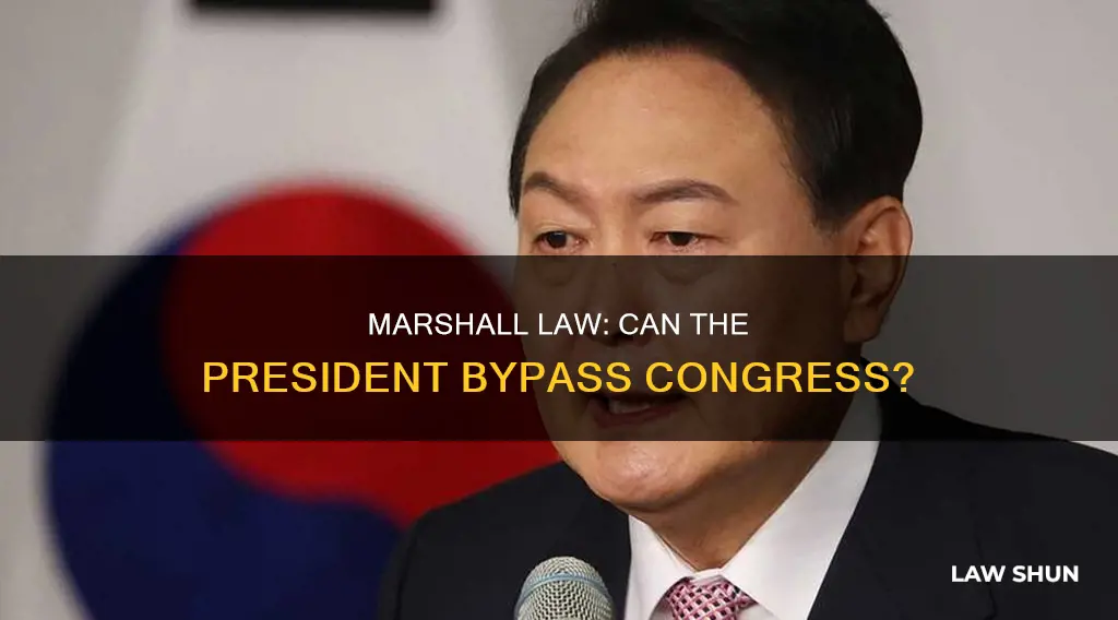 can president order marshall law without congress