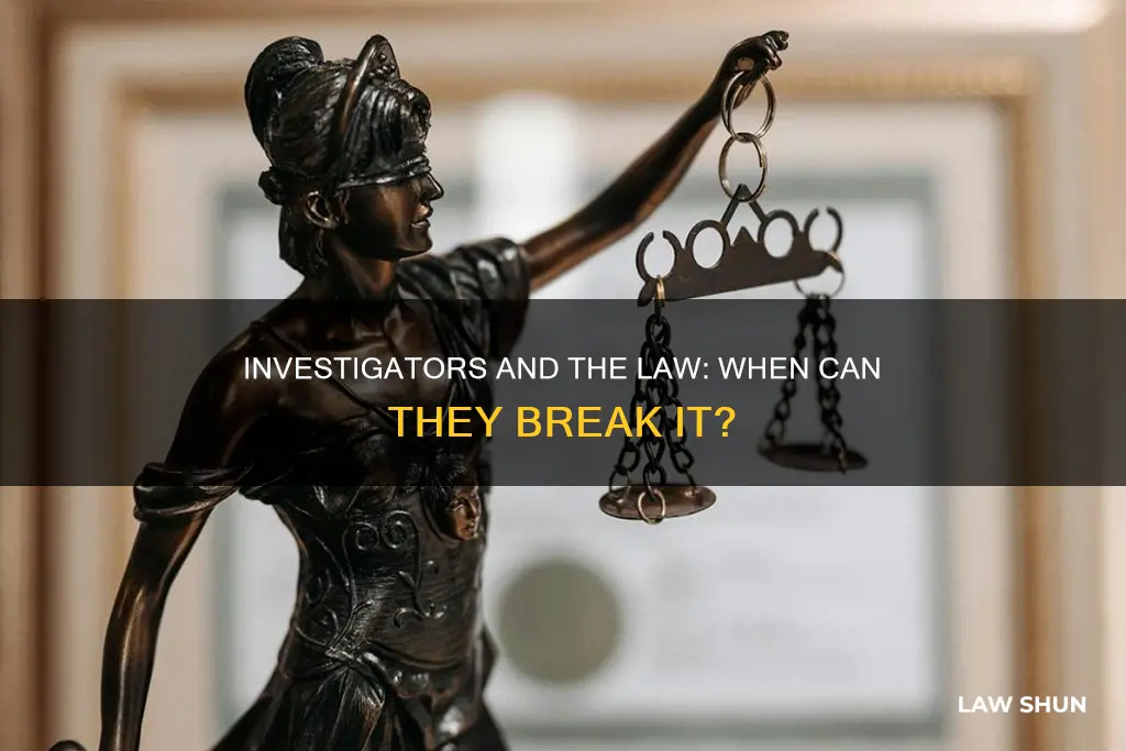 can private investigator break the law
