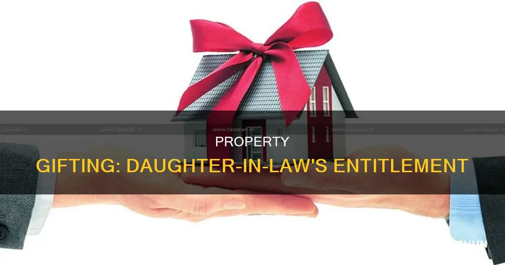 can property be gifted to daughter in law