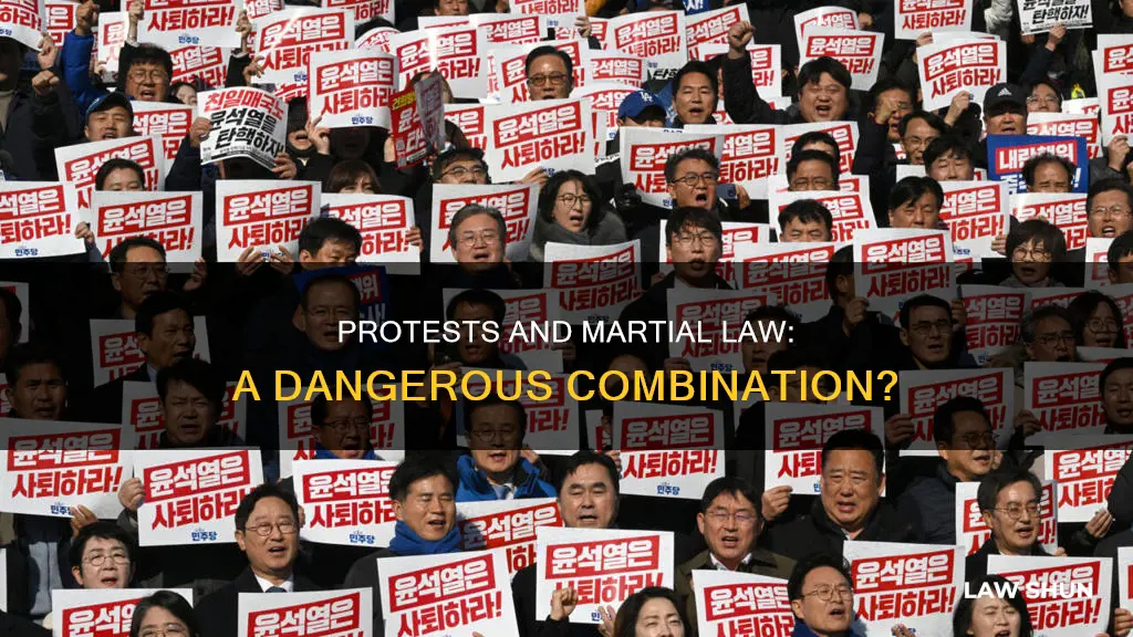 can protests lead to martial law