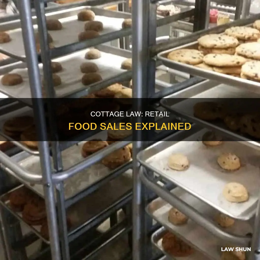can retail stores sell foods made under the cottage law