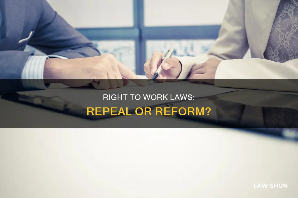 can right to work laws be repealed
