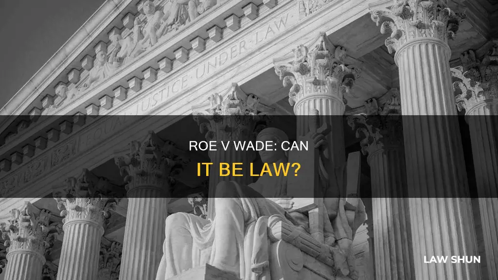 can roe v wade be codified into law