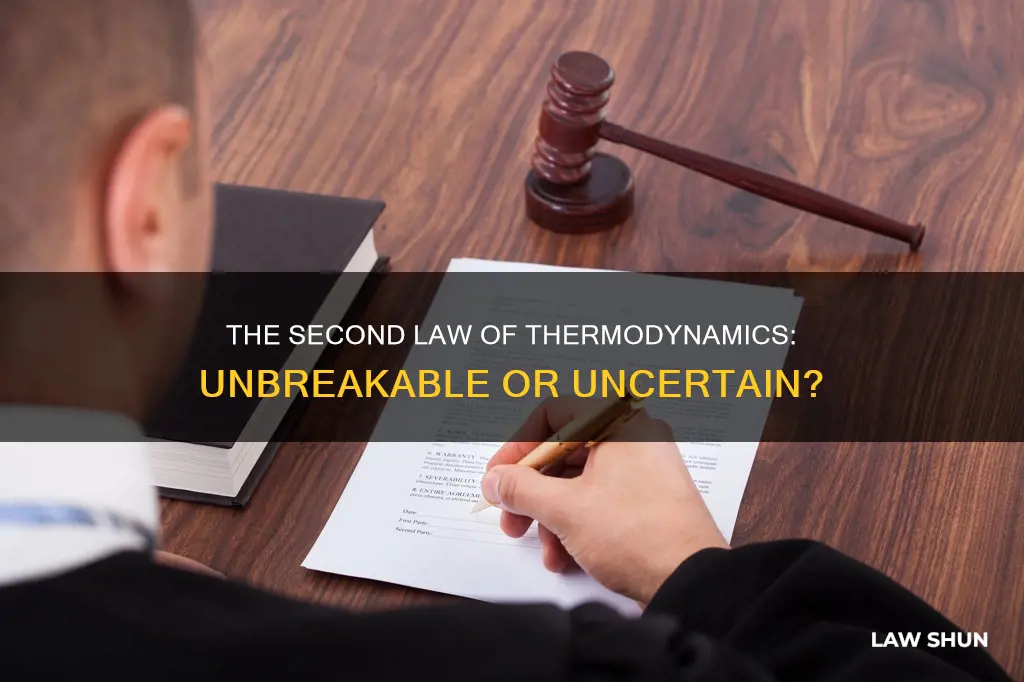 can second law of thermodynamics be violated