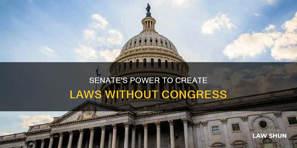 can senate create law without congress