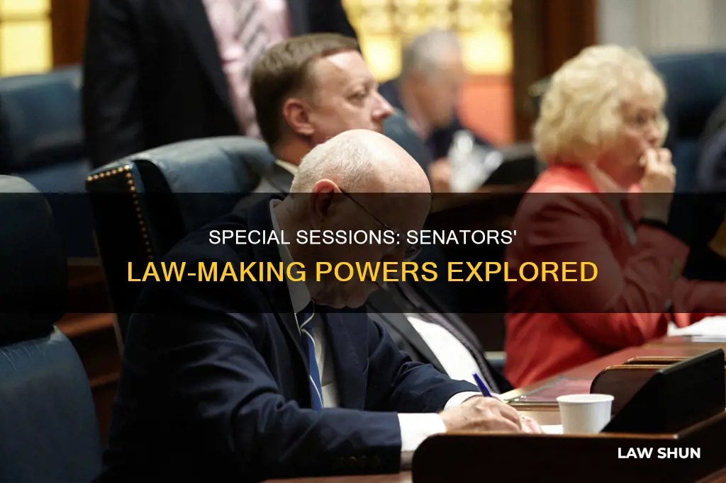 can senators introduce laws during special sessions