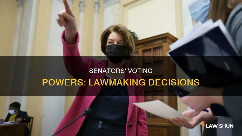 can senators vote on laws