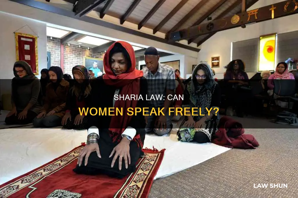 can sharia law women speak