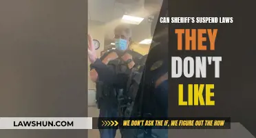 Sheriff's Suspended Powers: Can They Ignore Laws?