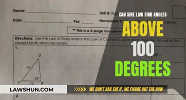 Sine Law: Finding Angles Beyond 100 Degrees