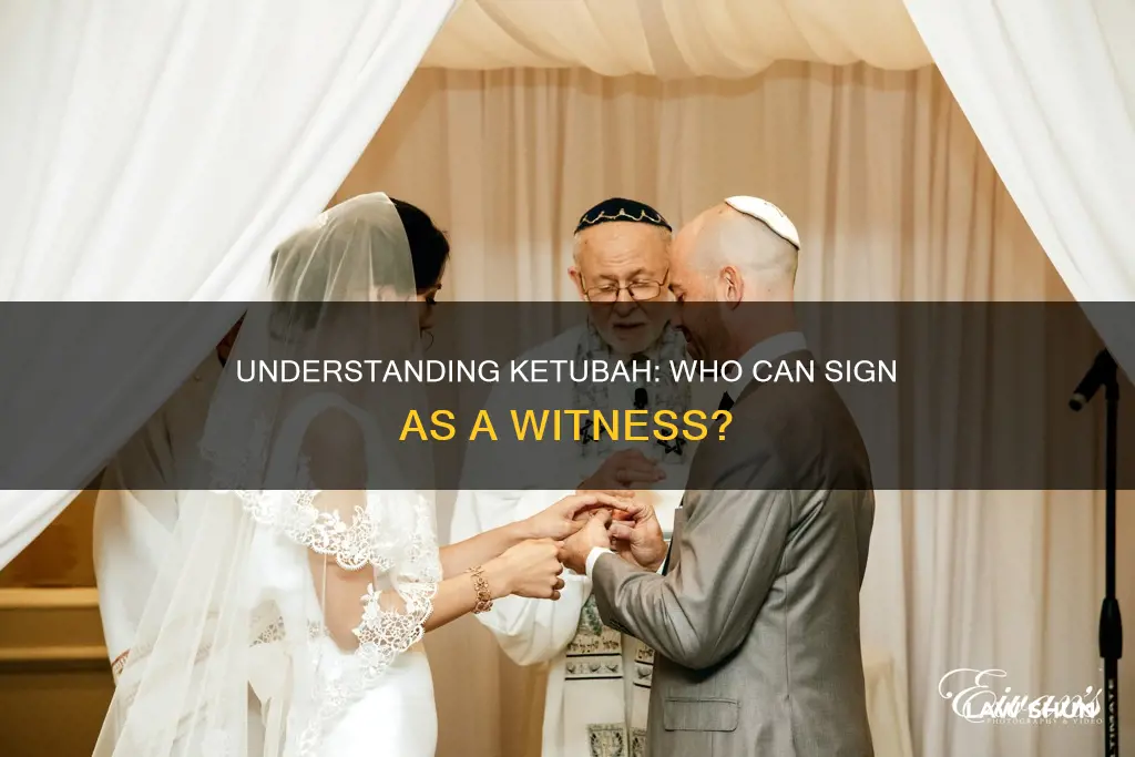 can sister in law sign ketubah