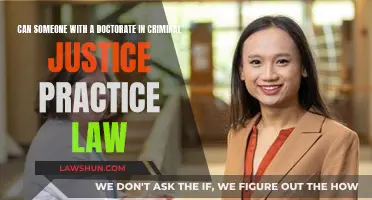 Doctorate in Criminal Justice: Can They Practice Law?