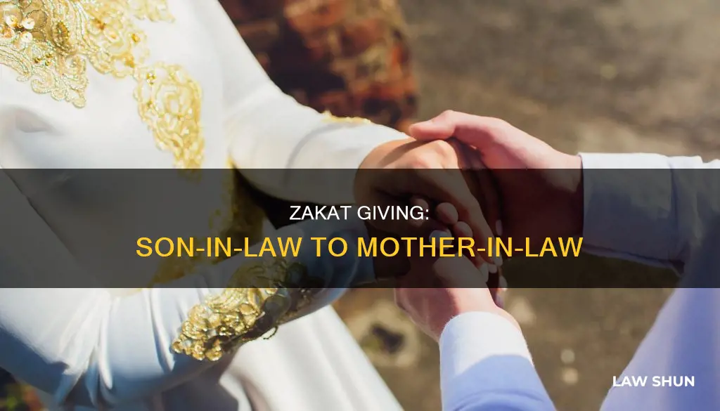 can son in law give zakat to mother in law