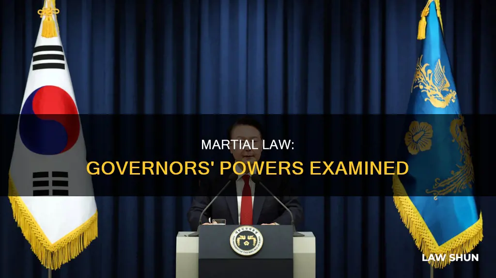 can state governors declare martial law