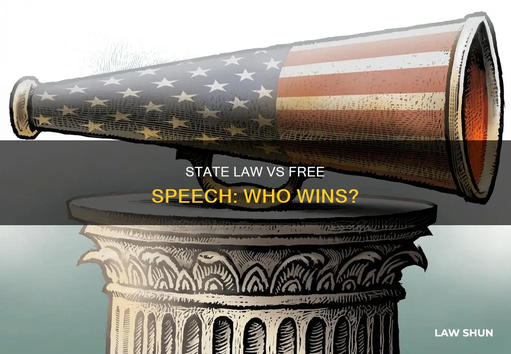 can state law ban free speech